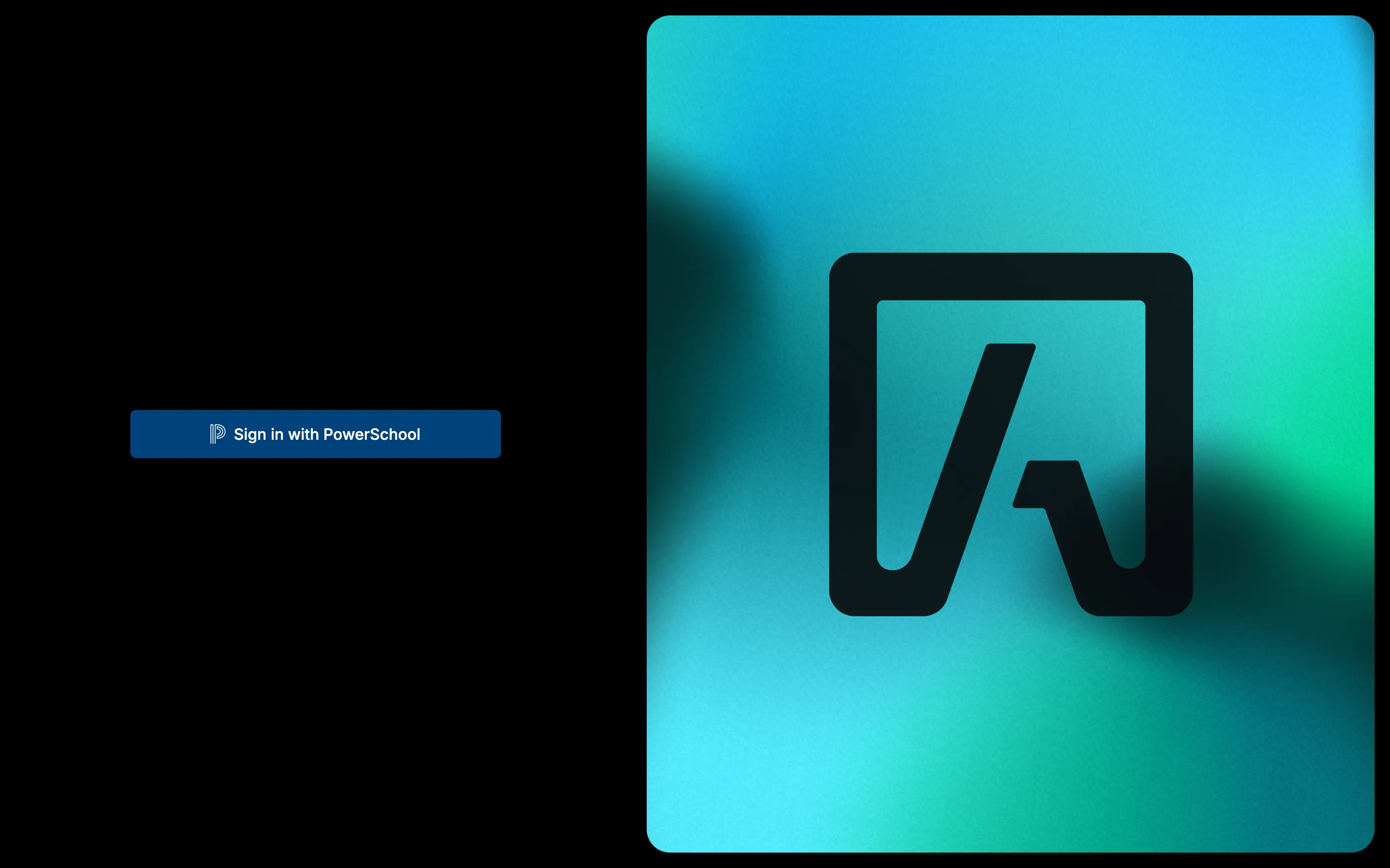 The Tidal PTC sign-in page with a Sign in with PowerSchool button