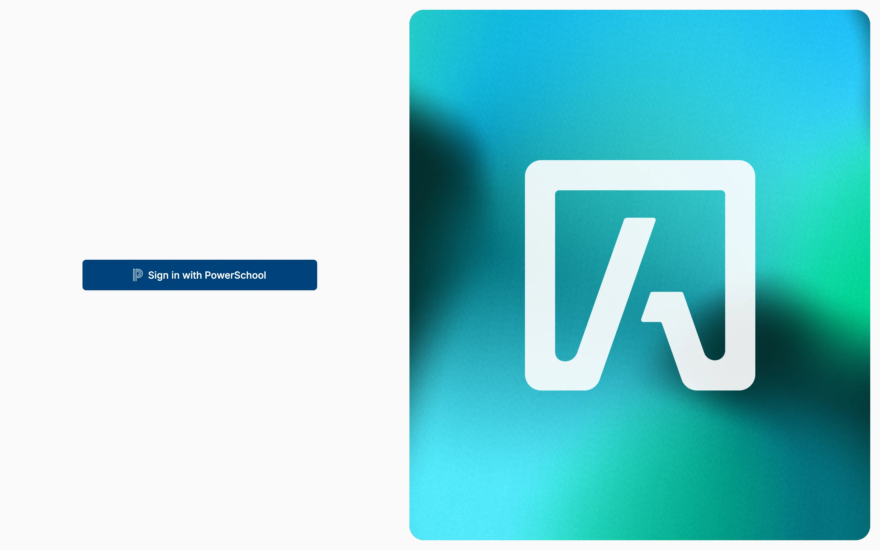 The Tidal PTC sign-in page with a Sign in with PowerSchool button